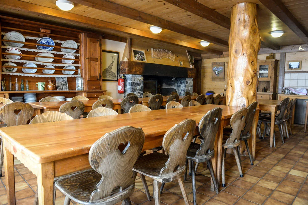Salle à manger Refuge de Doran